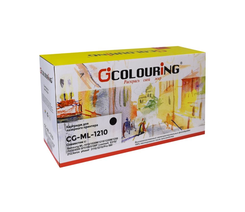 Картридж Colouring CG-ML-1210 для принтеров Samsung/Xerox/Lexmark