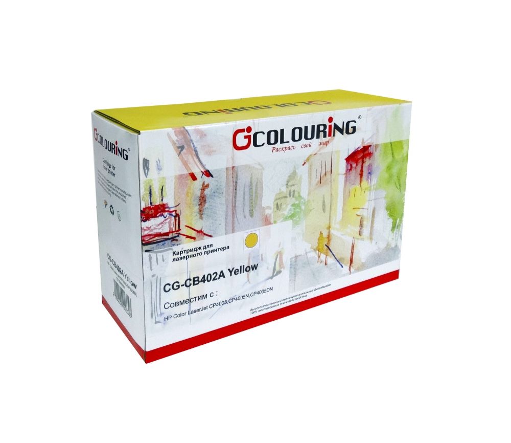 Тонер Картридж CG-CB402A для HP LJ CP4005/CP4005DN/CP4005N Yellow 7500к CG