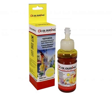 Чернила Colouring CG-INK-UNI-Y 100мл для картриджей Canon/Epson/HP/Lexmark